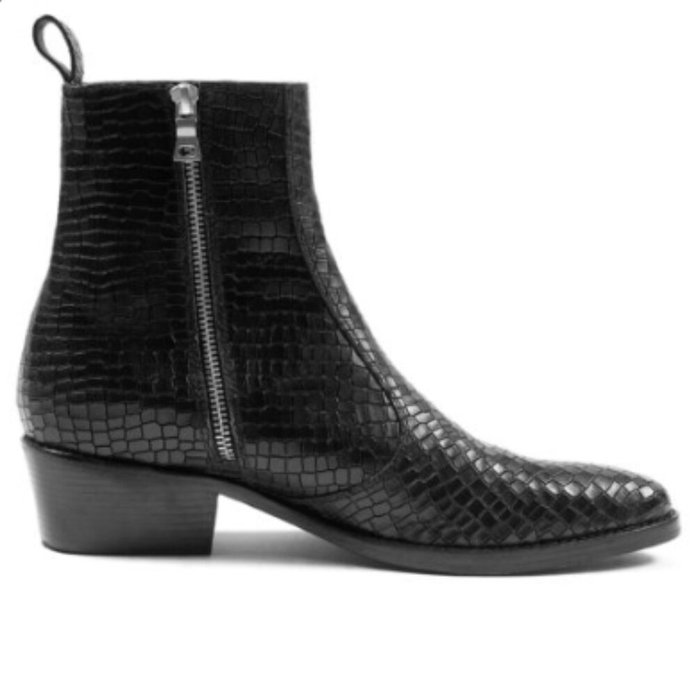 Straight to Hell leather snakeskin boot Women's size 7.5